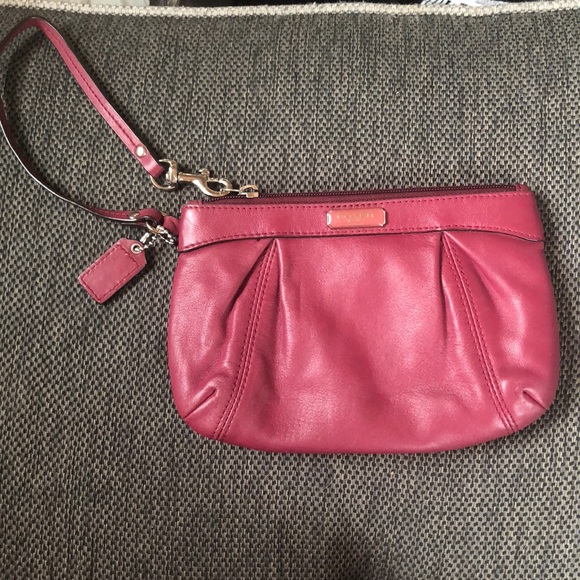 Red coach wristlet - Picture 1 of 2
